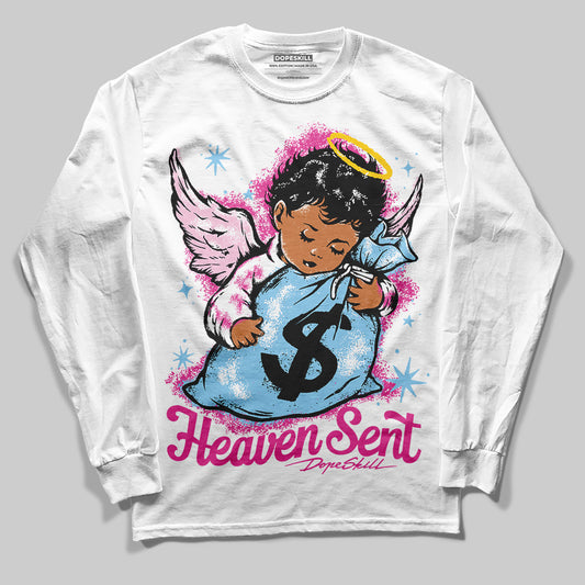 Jordan 6 “Doernbecher” DopeSkill Long Sleeve T-Shirt Heaven Sent Graphic Streetwear - White