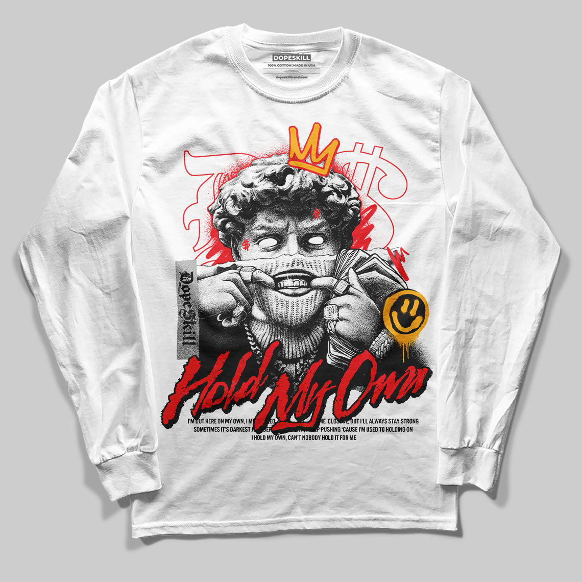Red Sneakers DopeSkill Long Sleeve T-Shirt In My Way Graphic Streetwear - White