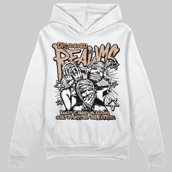 Jordan 4 Retro Cozy Girl DopeSkill Hoodie Sweatshirt Distorted Realms Graphic Streetwear - White