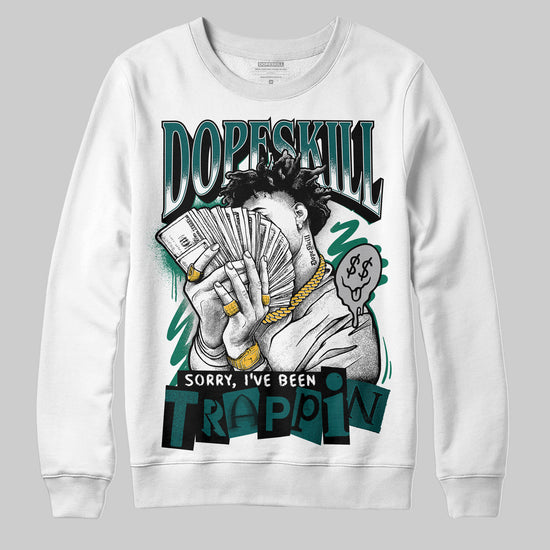 ASICS Gel-1130 'White Dark Neptune' DopeSkill Sweatshirt Sorry I've Been Trappin Graphic Streetwear - White