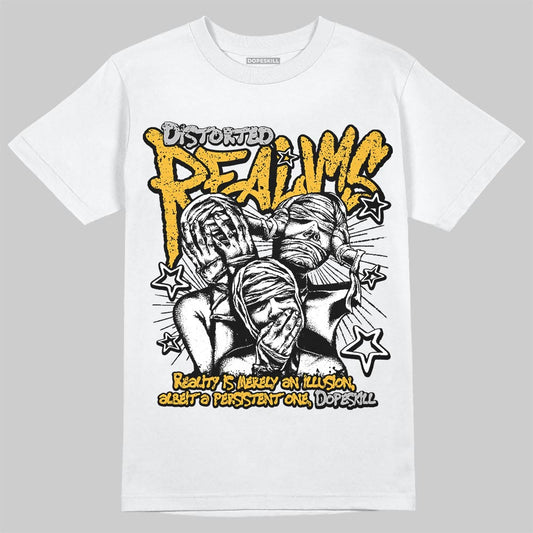 Jordan 5 'Tokyo' DopeSkill T-Shirt Distorted Realms Graphic Streetwear - White