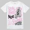 Jordan 4 WMNS “Orchid” DopeSkill T-Shirt Real Ones Move In Silence Graphic Streetwear - White