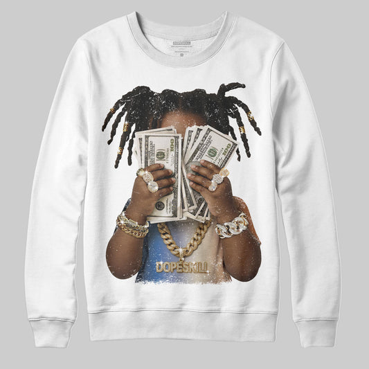 Jordan 17 Retro Low SP Infinite Archives DopeSkill Sweatshirt Rich Youth Graphic Streetwear - White