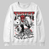 Jordan 1 Retro High OG Black Toe Reimagined DopeSkill Sweatshirt Threat Graphic Streetwear - White