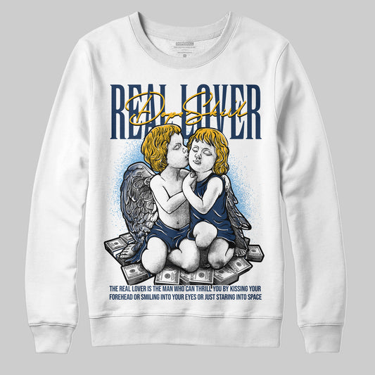 Jordan 4 Retro ‘Dunk From Above’ DopeSkill Sweatshirt Real Lover Graphic Streetwear - WHite