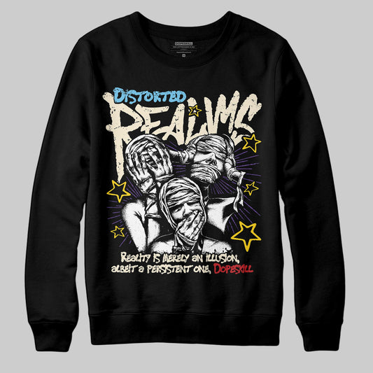 Jordan 17 Retro Low SP Infinite Archives DopeSkill Sweatshirt Distorted Realms Graphic Streetwear - black