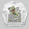 Jordan 4 GS “Light Lemon Twist” DopeSkill Long Sleeve T-Shirt Born To Be Rich Graphic Streetwear - White