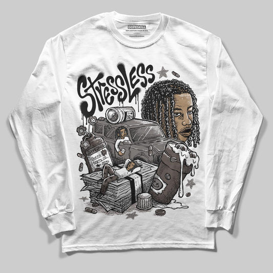 Jordan 4 Retro Cave Stone DopeSkill Long Sleeve T-Shirt Stressless Graphic Streetwear - White
