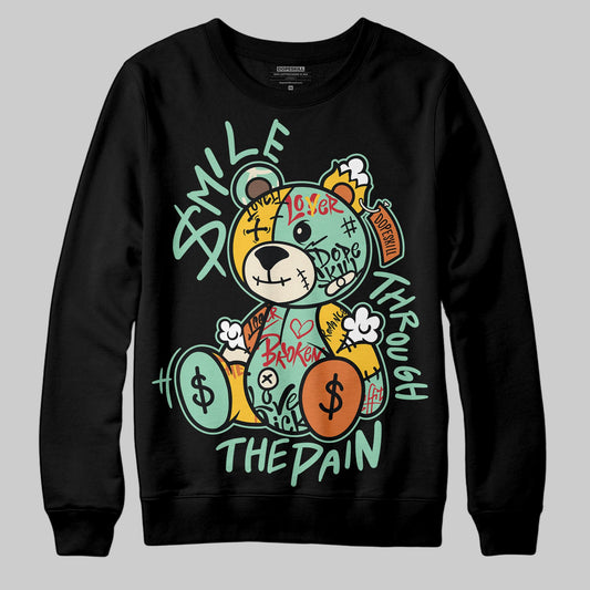SB Dunk Low Rodeo Tourmaline DopeSkill Sweatshirt Smile Through The Pain Graphic Streetwear - Black