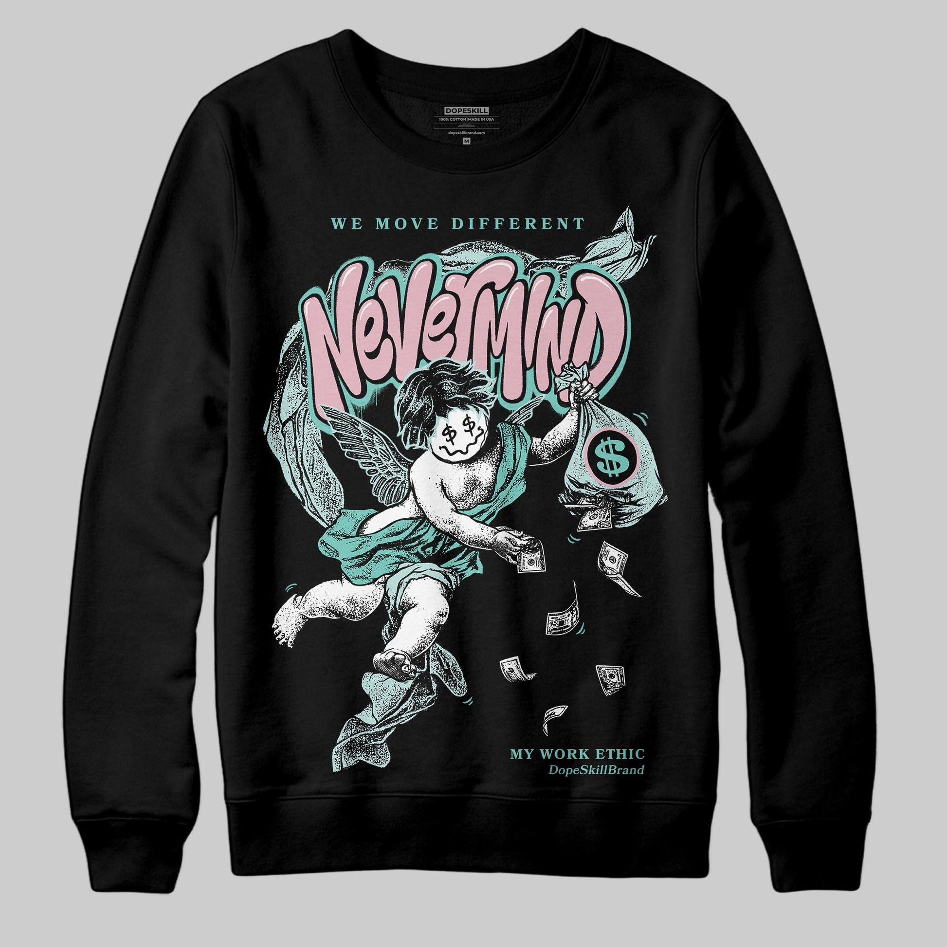 Jordan 11 Low "Igloo" DopeSkill Sweatshirt Nevermind Graphic Streetwear - Black
