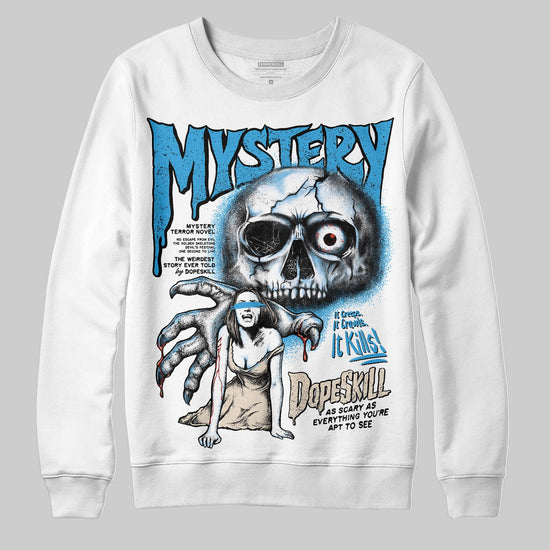 Jordan 1 High OG “UNC” Reimagined DopeSkill Sweatshirt Mystery Ghostly Grasp Graphic Streetwear - White