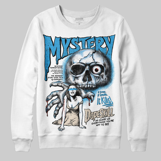 Jordan 1 High OG “UNC” Reimagined DopeSkill Sweatshirt Mystery Ghostly Grasp Graphic Streetwear - White