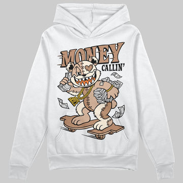 Jordan 4 Retro Cozy Girl DopeSkill Hoodie Sweatshirt Money Callin' Graphic Streetwear - White