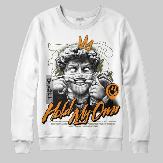 Jordan 5 “Olive” DopeSkill Sweatshirt In My Way Graphic Streetwear - White
