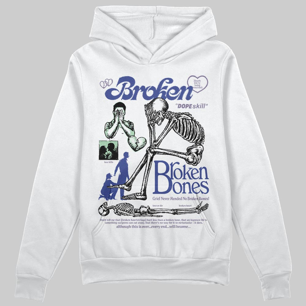 Jordan 1 Retro Low OG Zion Williamson Voodoo Alternate DopeSkill Hoodie Sweatshirt Broken Bones Graphic Streetwear - White