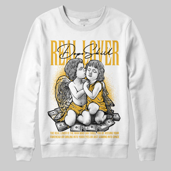 Jordan 5 'Tokyo' DopeSkill Sweatshirt Real Lover Graphic Streetwear - White