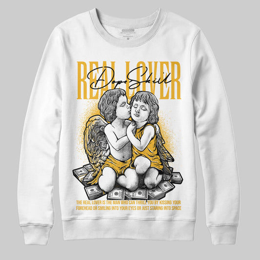 Jordan 5 'Tokyo' DopeSkill Sweatshirt Real Lover Graphic Streetwear - White