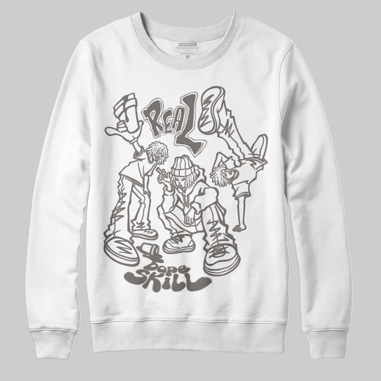 Jordan 4 Retro Cave Stone DopeSkill Sweatshirt Real Y2K Players Graphic Streetwear - White