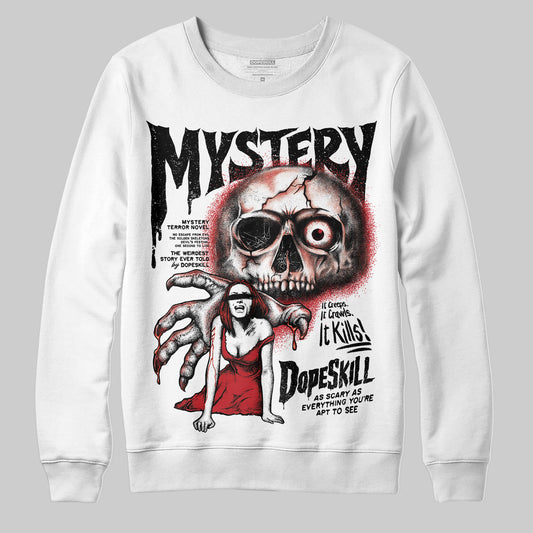 Jordan 11 Retro Low Bred (2025) DopeSkill Sweatshirt Mystery Ghostly Grasp Graphic Streetwear - White