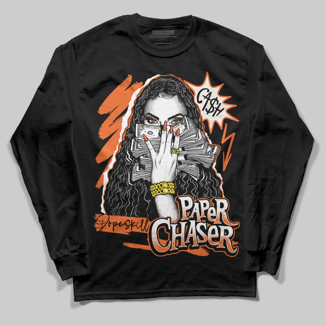 Jordan 1 Retro High OG Shattered Backboard (2025) DopeSkill Long Sleeve T-Shirt NPC Graphic Streetwear - Black