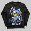 Jordan 4 Retro ‘Dunk From Above’ DopeSkill Long Sleeve T-Shirt Smile Through The Pain Graphic Streetwear - Black