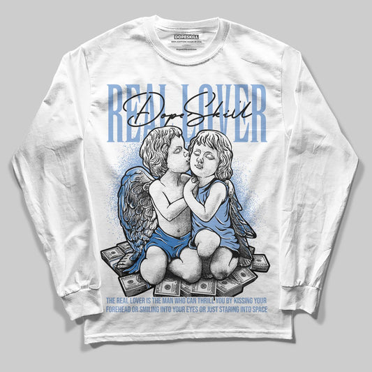 Jordan 4 WMNS 'Forget Me Not' DopeSkill Long Sleeve T-Shirt Real Lover Graphic Streetwear - White