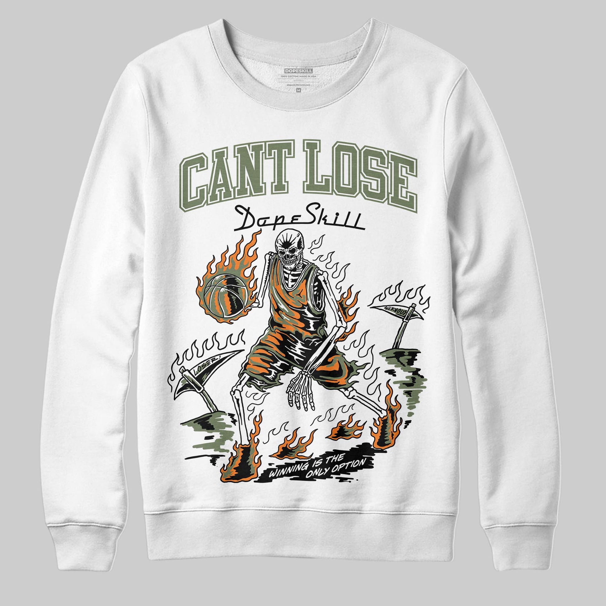 Jordan 4 Retro OG SP Undefeated (2025) DopeSkill Sweatshirt Cant Lose Graphic Streetwear - White