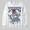 Jordan 4 WMNS 'Forget Me Not' DopeSkill Sweatshirt Threat Graphic Streetwear - White