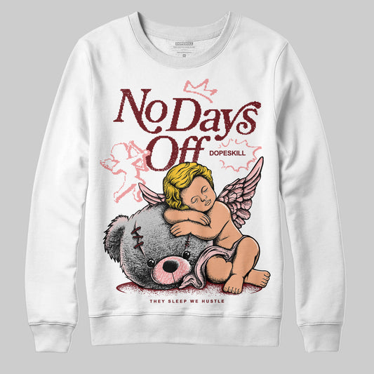 Jordan 3 Retro Valentine's Day Treat Yourself (2025) DopeSkill Sweatshirt New No Days Off Graphic Streetwear - White