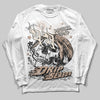 Jordan 4 Retro Cozy Girl DopeSkill Long Sleeve T-Shirt Drip Season Graphic Streetwear - White
