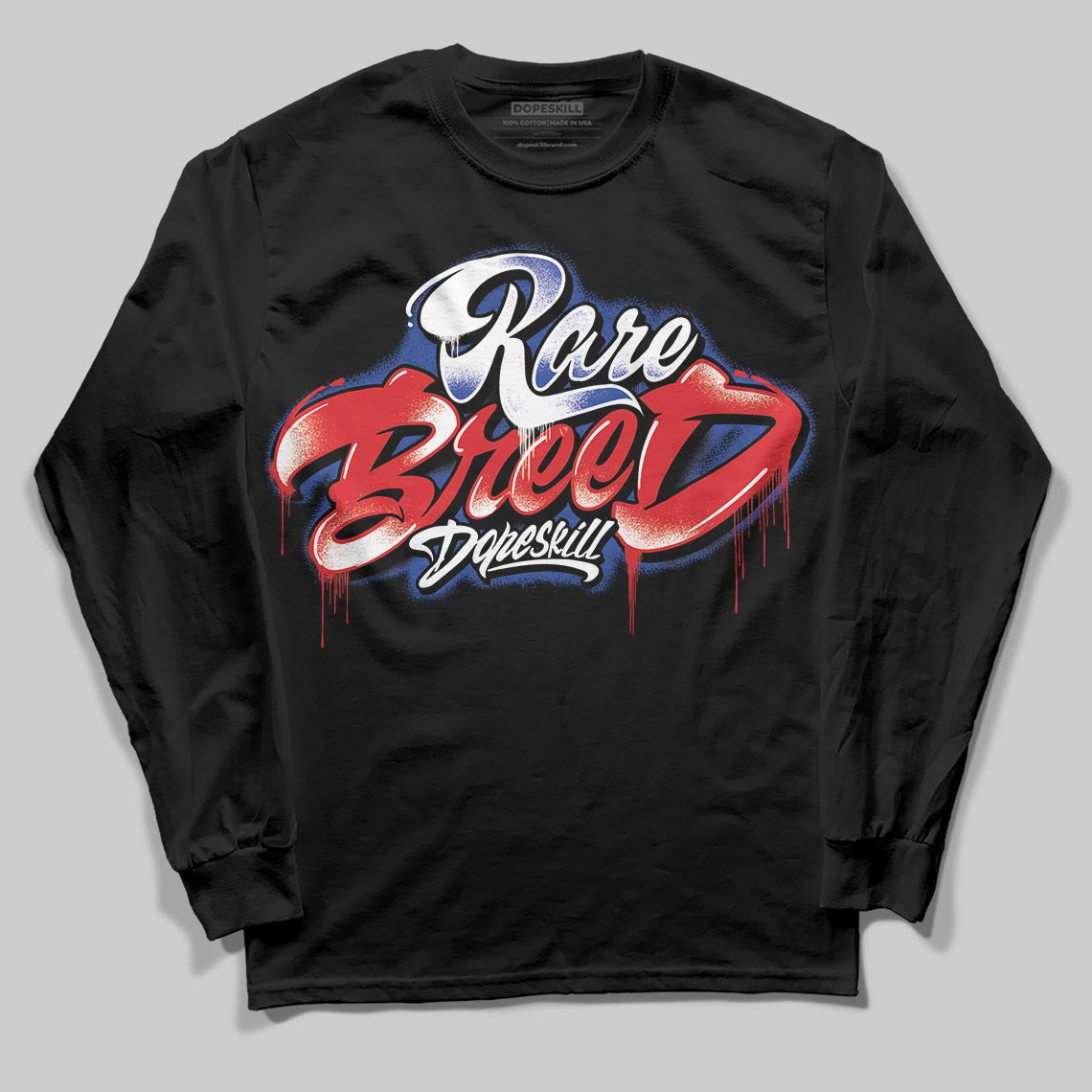 Jordan 3 “Seoul 2.0” DopeSkill Long Sleeve T-Shirt Rare Breed Type Graphic Streetwear - black
