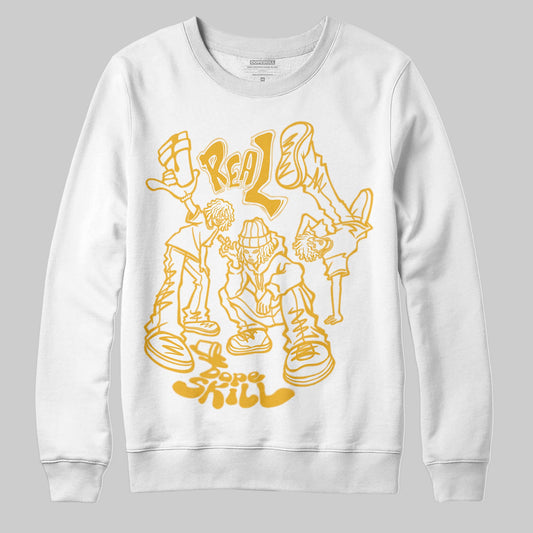 Jordan 5 'Tokyo' DopeSkill Sweatshirt Real Y2K Players Graphic Streetwear - White