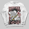 Jordan 3 Retro Valentine's Day Treat Yourself (2025) DopeSkill Long Sleeve T-Shirt Sorry I've Been Trappin Graphic Streetwear - White