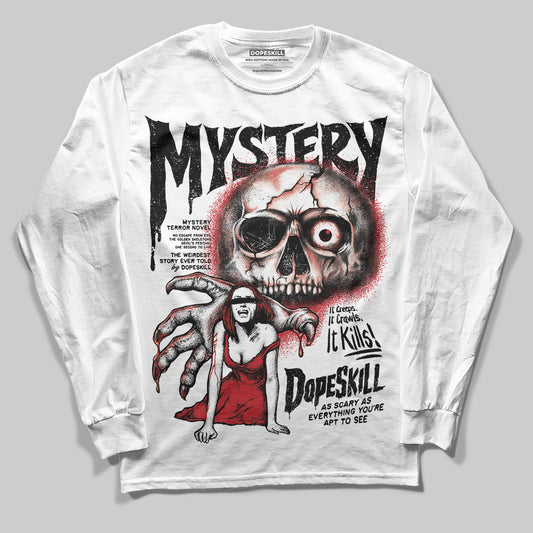 Jordan 11 Retro Low Bred (2025) DopeSkill Long Sleeve T-Shirt Mystery Ghostly Grasp Graphic Streetwear - White