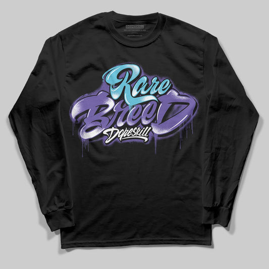Jordan 8 Retro 'Aqua' 2025 DopeSkill Long Sleeve T-Shirt Rare Breed Type Graphic Streetwear - Black