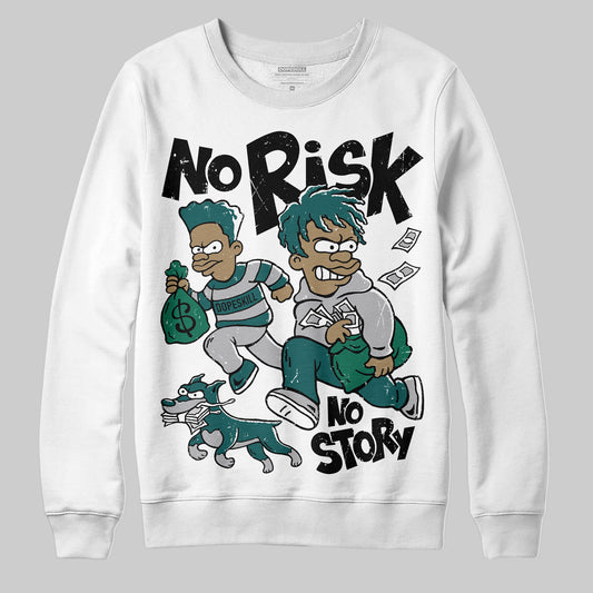 ASICS Gel-1130 'White Dark Neptune' DopeSkill Sweatshirt No Risk No Story Graphic Streetwear - White