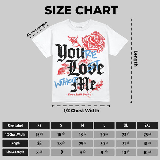 Cherry 11s DopeSkill Oversize Print T-Shirt You’re Lost Without Me Graphic