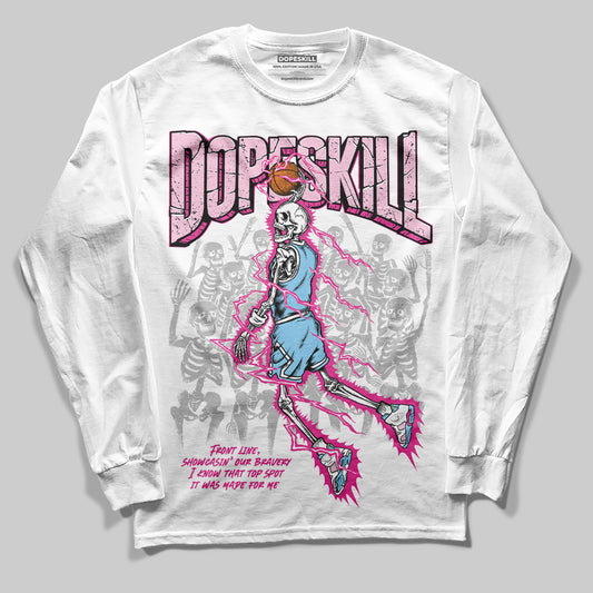 Jordan 6 “Doernbecher” DopeSkill Long Sleeve T-Shirt Thunder Dunk Graphic Streetwear - White