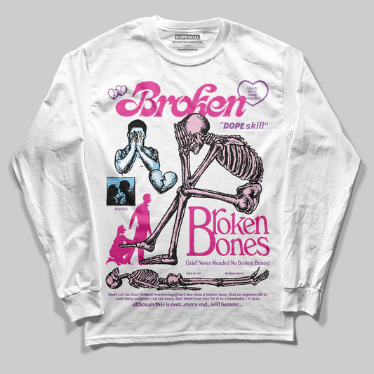 Jordan 6 “Doernbecher” DopeSkill Long Sleeve T-Shirt Broken Bones Graphic Streetwear - White