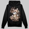 Jordan 4 Retro Cozy Girl DopeSkill Hoodie Sweatshirt Smile Through The Pain Graphic Streetwear - Black