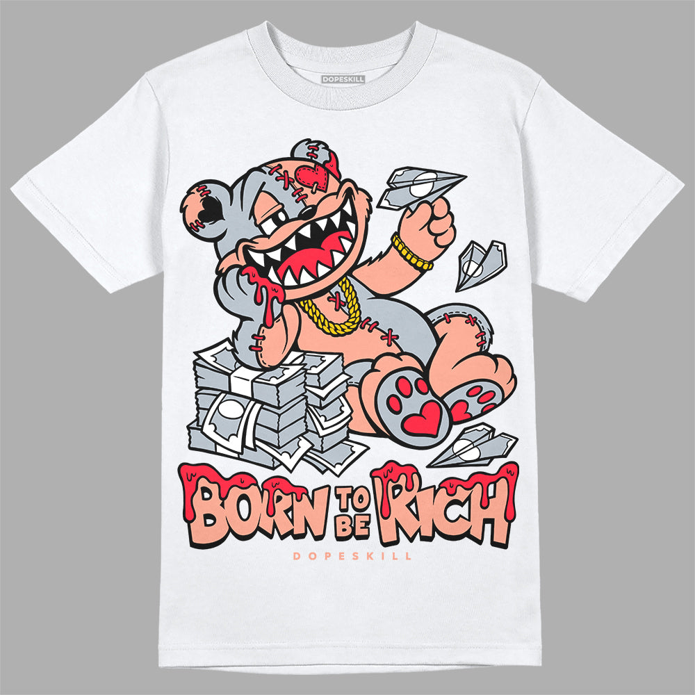 DJ Khaled x Jordan 5 Retro ‘Crimson Bliss’ DopeSkill T-Shirt Born To Be Rich Graphic Streetwear - White