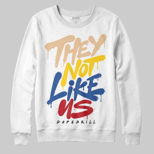 Jordan 17 Retro Low SP Infinite Archives DopeSkill Sweatshirt They Not Like Us Graphic Streetwear - White