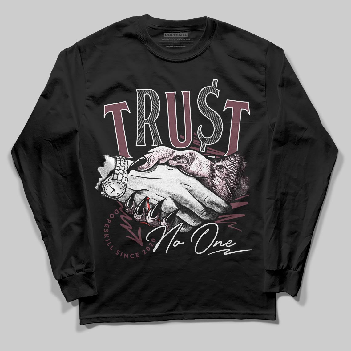 Asics Gel-Cumulus 16 "Port Royal" DopeSkill Long Sleeve T-Shirt Trust No One Graphic Streetwear - Black