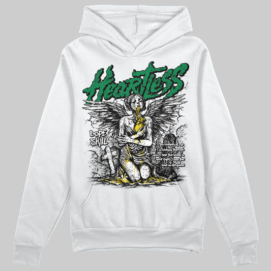 Green Sneakers DopeSkill Hoodie Sweatshirt Heartless Graphic Streetwear - White