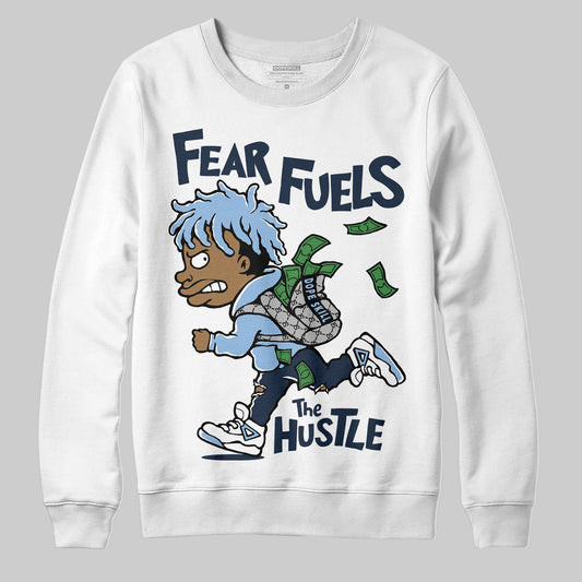 Asics Gel-Cumulus 16 Wash/Independence Blue DopeSkill Sweatshirt Fear Fuels The Hustle Graphic Streetwear - White