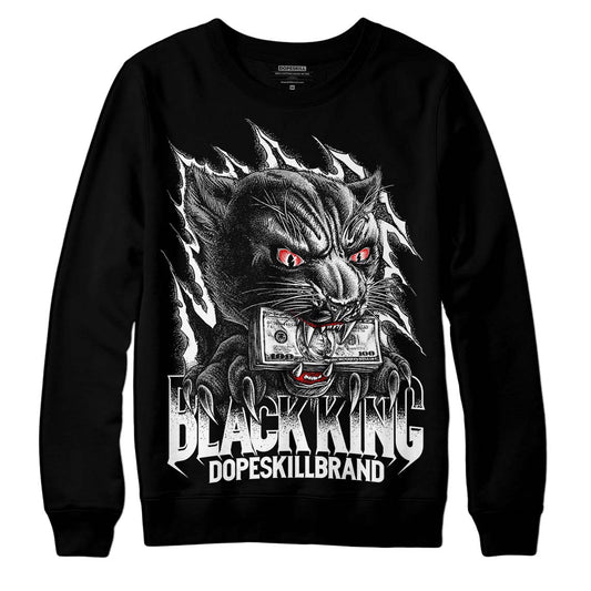 Dunk Low Panda White Black DopeSkill Sweatshirt Black King Graphic Streetwear - Black