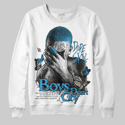 Jordan 1 High OG “UNC” Reimagined DopeSkill Sweatshirt Boys Don't Cry Graphic Streetwear - White