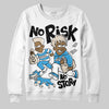 Jordan 1 High OG “UNC” Reimagined DopeSkill Sweatshirt No Risk No Story Graphic Streetwear - White