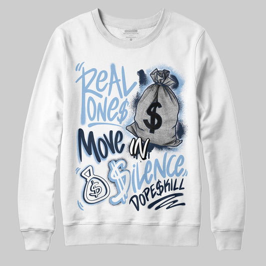 Asics Gel-Cumulus 16 Wash/Independence Blue DopeSkill Sweatshirt Real Ones Move In Silence Graphic Streetwear - White