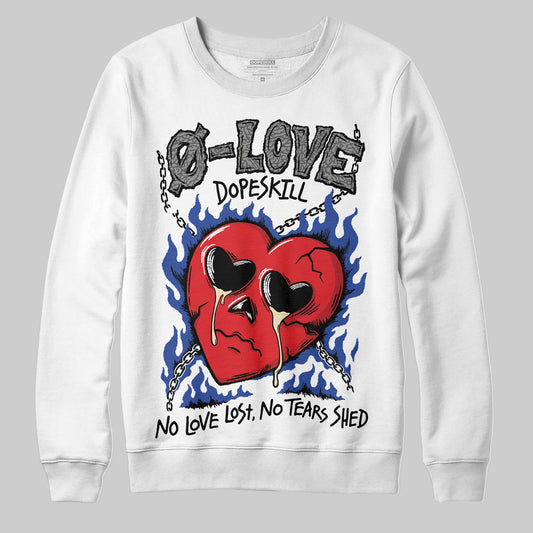 Jordan 3 “Seoul 2.0” DopeSkill Sweatshirt Crying Heart Graphic Streetwear - White